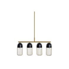 DKD Home Decor Stropna svetilka DKD Home Decor Black Golden 220 V 50 W (60 x 11 x 26 cm)