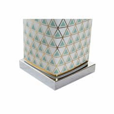 DKD Home Decor Namizna svetilka DKD Home Decor Mozaik Porcelan Zlati Poliester Mint 220 V 60 W (35 x 35 x 57 cm)