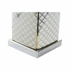 DKD Home Decor Namizna svetilka DKD Home Decor Mozaik Porcelan Zlati Poliester Bela 220 V 60 W (35 x 35 x 57 cm)