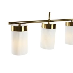 DKD Home Decor Stropna svetilka DKD Home Decor Golden White (60 x 15 x 25 cm)