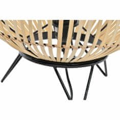 DKD Home Decor Namizna svetilka DKD Home Decor Črna kovina Rjava bambus (36 x 36 x 37 cm)