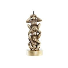 DKD Home Decor Namizna svetilka DKD Home Decor Golden White Colonial 220 V 50 W Monkey (30 x 30 x 61 cm)