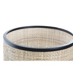 DKD Home Decor Namizna svetilka DKD Home Decor Natural Black 220 V 50 W (25 x 25 x 59 cm)