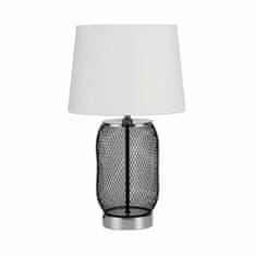 DKD Home Decor Namizna svetilka DKD Home Decor Silver Black Golden Metal White 220 V 50 W 28 x 28 x 47 cm (2 enoti)