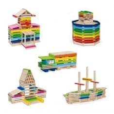 Viga Toys Viga Leseni gradbeni bloki Stavbe