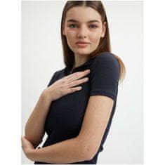 Orsay Temno modra ženska pletena polo majica ORSAY_159268526000 S