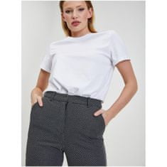 Orsay Bele in črne ženske hlače s pikami ORSAY_390304-660000 40