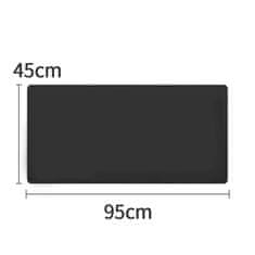 Northix Velika podloga za miško, PVC-usnje - 45 x 90 cm 