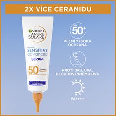 Garnier Serum za zaščito pred soncem s ceramidi SPF 50+ Sensitiv e Advanced (Serum) 125 ml