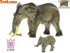 Zoolandia slon z dojenčkom 7-11 cm