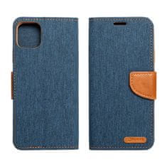 OEM CANVAS Book torbica za IPHONE 16 temno modra