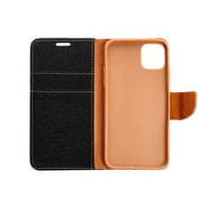 OEM CANVAS Book torbica za IPHONE 16 črna