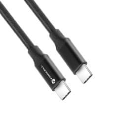 FORCELL USB C kabel za USB C Forcell F-Energy QC4.0 PD 5A 100W E-mark / 4K / Thunderbolt / 20Gbit/s 1 m C391 črn