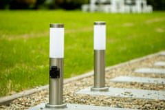 LUMILED Vrtna svetilka E27 jekleni steber LILIUM 65cm z vtičnico 230V