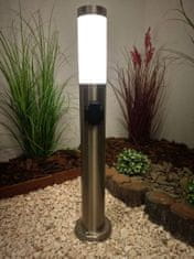 LUMILED Vrtna svetilka E27 jekleni steber LILIUM 65cm z vtičnico 230V