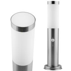 LUMILED Vrtna svetilka E27 jekleni steber LILIUM 65cm s senzorjem gibanja