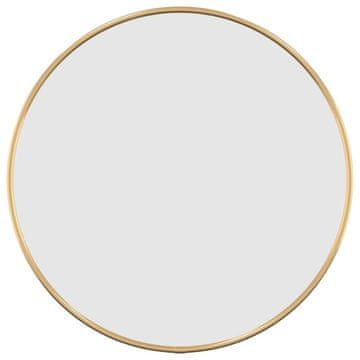 Vidaxl Stensko ogledalo zlate Ø 20 cm okroglo