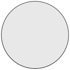 Vidaxl Stensko ogledalo črno Ø 60 cm okroglo