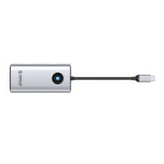 Orico Priključna postaja HUB 6v1 Orico USB-C, HDMI, 3xUSB (srebrna)