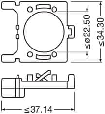 Osram montažni adapter 64210DA02 za NIGHT BREAKER LED H7-LED Focus 2 kosa