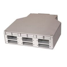 XtendLan mini razdelilnik na DIN-lestvici, 6x SC Duplex, 4 vhodne odprtine, pokrov