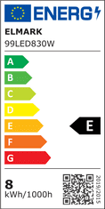 ELMARK LED žarnica - filament E27 8W 4000K