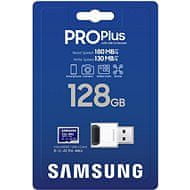 Samsung Samsung/mikro SDXC/128GB/180MBps/USB 3.0/USB-A/razred 10/+ adapter/modra