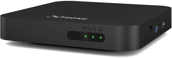 eleganten večpredstavnostni predvajalnik Strong LEAP-S1 SRT 401 ločljivost 4k uhd android tv 10 pomočnik google notranji pomnilnik usb hdmi