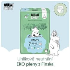 MUUMI BABY Pants 7 XL 16-26 kg (102 kosa), mesečni paket eko hlačnih plenic
