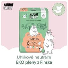 MUUMI BABY 6 Junior 12-24 kg (108 kosov), mesečni paket eko plenic
