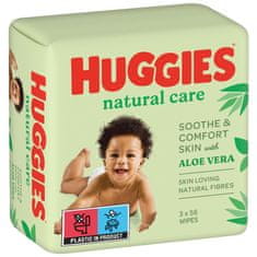 Huggies HUGGIES Natural Triplo vlažni robčki 56x3 kosov