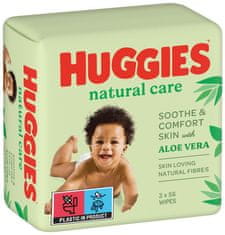 Huggies HUGGIES Natural Triplo vlažni robčki 56x3 kosov