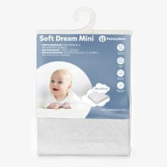 Petite&Mars Nepremočljiva rjuha za majhno posteljo Soft Dream Mini 84 x 50 Bela