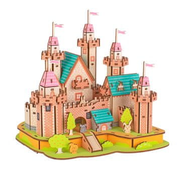 Woodcraft Lesena 3D sestavljanka Grad v raju