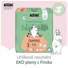 MUUMI BABY 3 Midi 5-8 kg (150 kosov), mesečni paket eko plenic