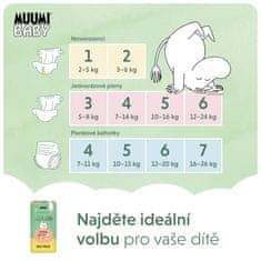 MUUMI BABY 6 Junior 12-24 kg (54 kosov), ekološke plenice