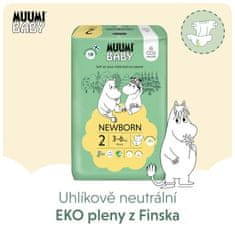 MUUMI BABY 2 Newborn 3-6 kg (174 kosov), mesečni paket eko plenic