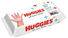 Huggies HUGGIES Single All Over Clean vlažni robčki 56 kosov