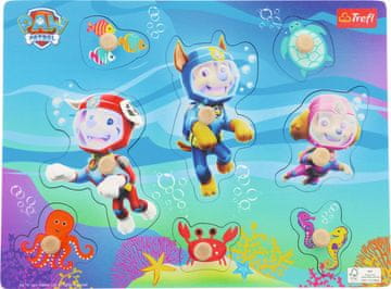 Trefl Leseni vložek Paw Patrol: Pod vodo
