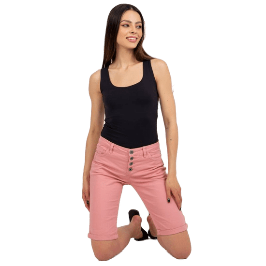 Factoryprice Ženske kratke hlače z gumbom STITCH & SOUL roza barve D6255Z61927ZB_399114