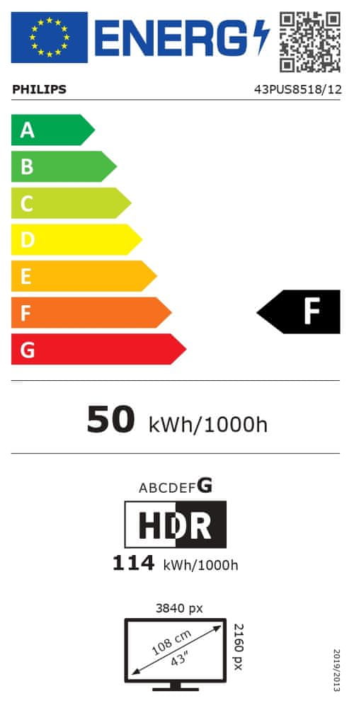 Philips 43PUS8518 televizor, 108 cm, 4K