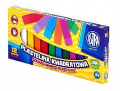 Astra Kvadratni šolski plastelin 18 barv