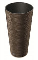 shumee Rjav plastični lonec z vložkom Furu okrogel 25 cm