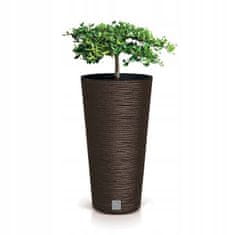 shumee Rjav plastični lonec z vložkom Furu okrogel 25 cm