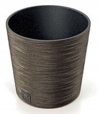 shumee Rjav plastični lonec z vložkom Furu okrogel 30 cm