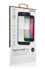 Aligator zaščitno kaljeno steklo GLASS PRINT, Xiaomi Redmi 12C, črno, lepilo za celoten zaslon