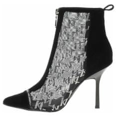 Karl Lagerfeld Visoke pete elegantni čevlji črna 39 EU KL30951DG0S
