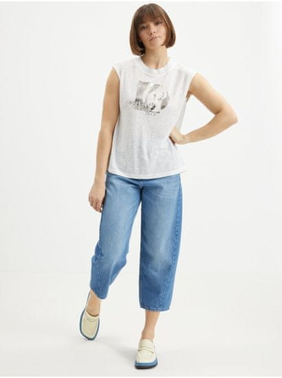 Pepe Jeans enska Avis Majica Bela mimovrste