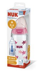 Nuk FC+ Steklena steklenička z uravnavanjem temperature 240 ml - roza