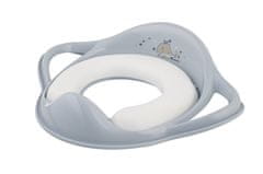 MBaby MALTEX WC reduktor z ročaji Soft Minimal Whale - satenasto modra